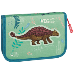 Federmäppchen Dinosaurier | 2 Klappe(n), grün