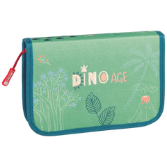 Federmäppchen Dinosaurier | 2 Klappe(n), grün