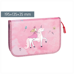 Federmäppchen Unicorn Princess | 2 Klappe(n), rosa