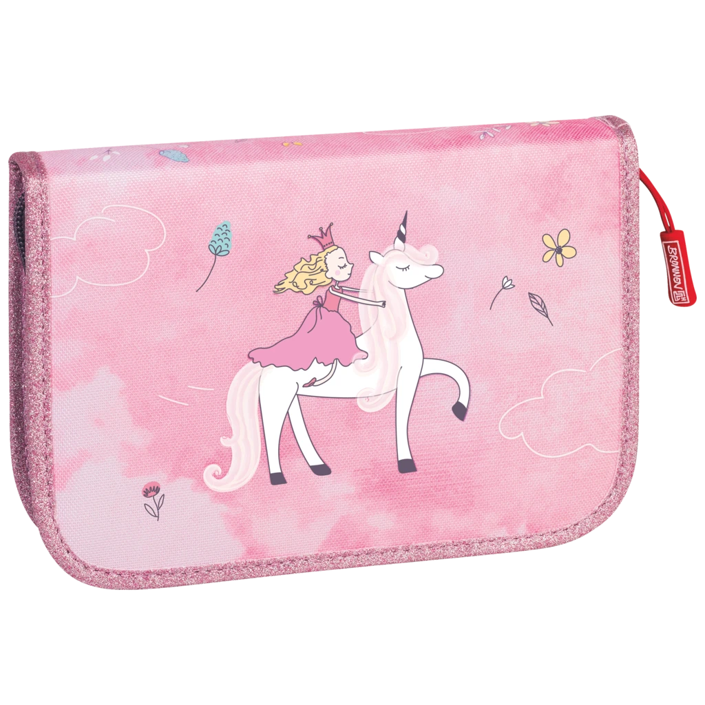Federmäppchen Unicorn Princess | 2 Klappe(n), rosa