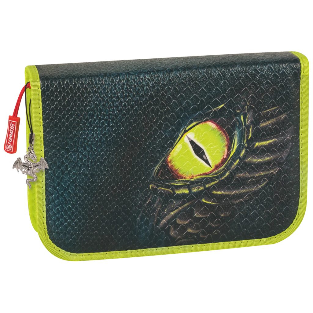 Federmäppchen Drago | 2 Klappe(n), schwarz