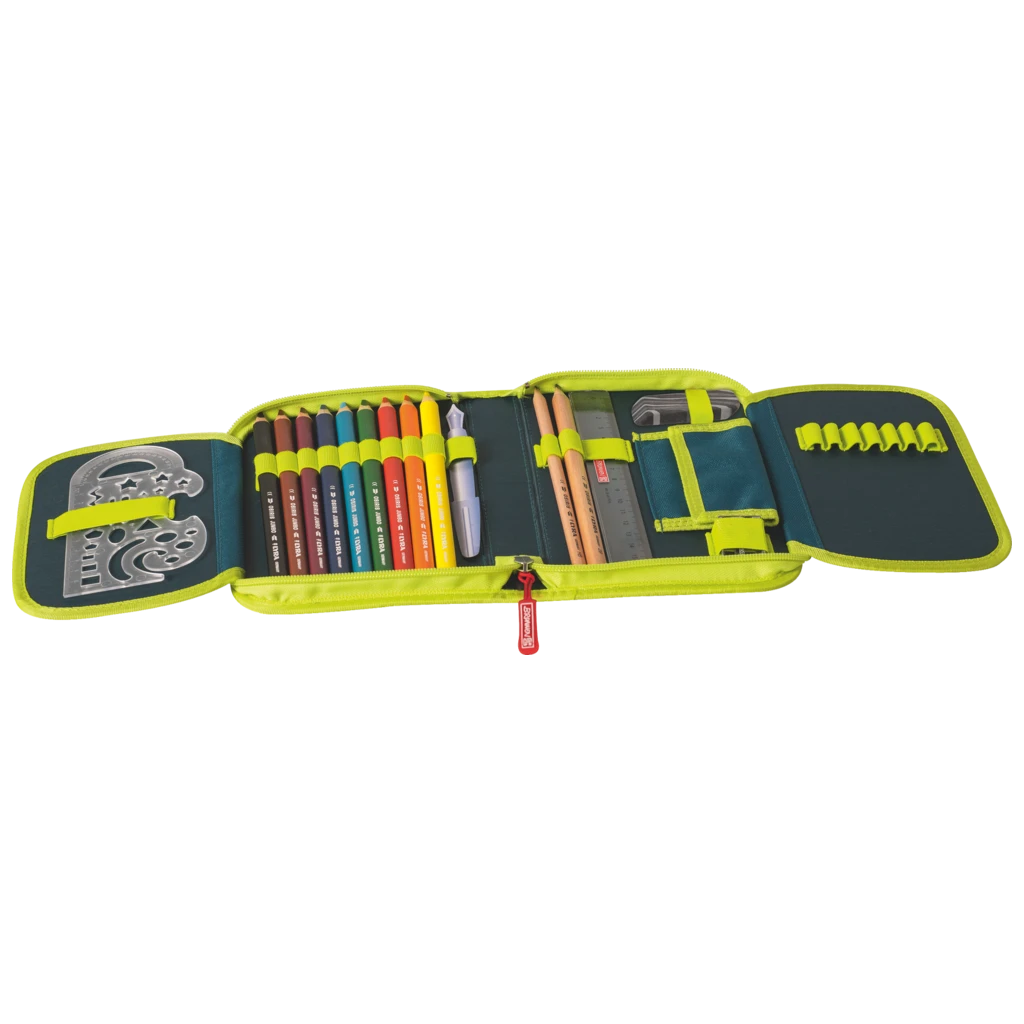 Federmäppchen Drago | 2 Klappe(n), schwarz