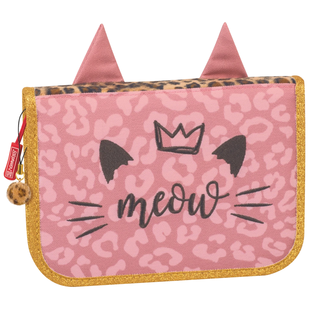 Federmäppchen Sweet Wild Cat | 2 Klappe(n), rosa