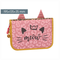 Federmäppchen Sweet Wild Cat | 2 Klappe(n), rosa