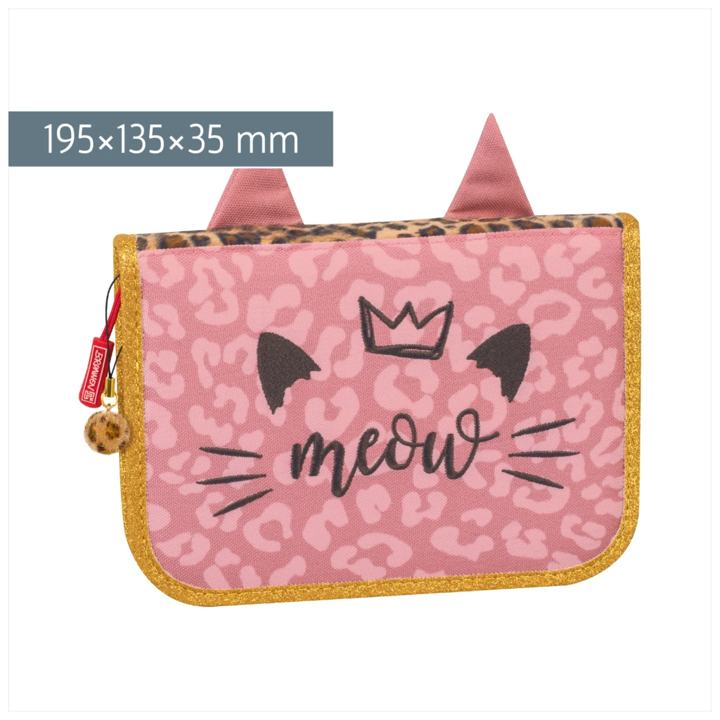 Federmäppchen Sweet Wild Cat | 2 Klappe(n), rosa