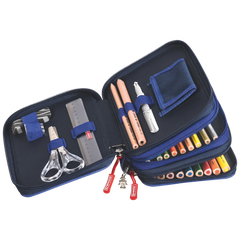 Federmäppchen Robot Heroes | 3 Reißverschlüsse, dunkelblau