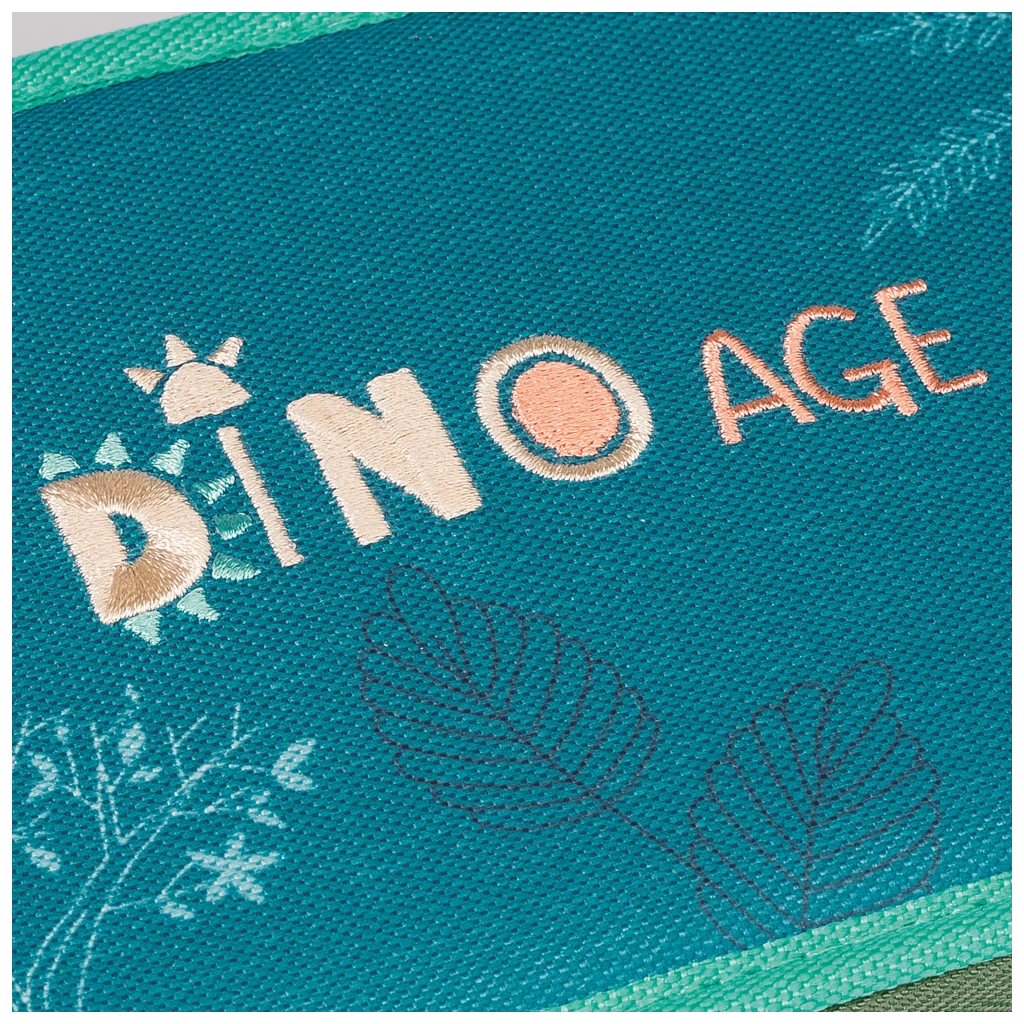 Federmäppchen Dinosaurier | 3 Reißverschlüsse, blau