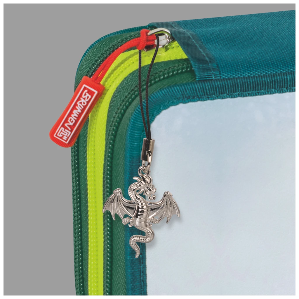 Federmäppchen Drago | 3 Reißverschlüsse, blau