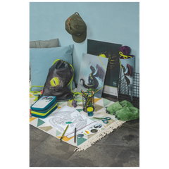 Federmäppchen Drago | 3 Reißverschlüsse, blau