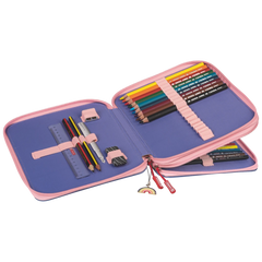 Federmäppchen XXL Magic Rainbow | 2 Reißverschlüsse, gelb