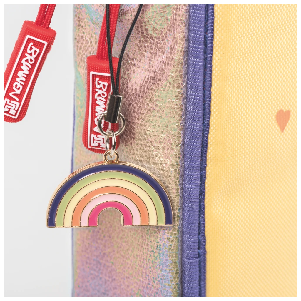 Federmäppchen XXL Magic Rainbow | 2 Reißverschlüsse, gelb