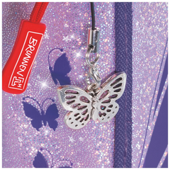 Federmäppchen XXL Magic Butterfly | 2 Reißverschlüsse, rosarot/lila