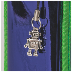Federmäppchen XXL Robot Heroes | 2 Reißverschlüsse, dunkelblau/grün