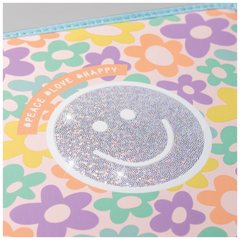 Federmäppchen XXL Happy Hippie | 2 Reißverschlüsse, mehrfarbig, pastell