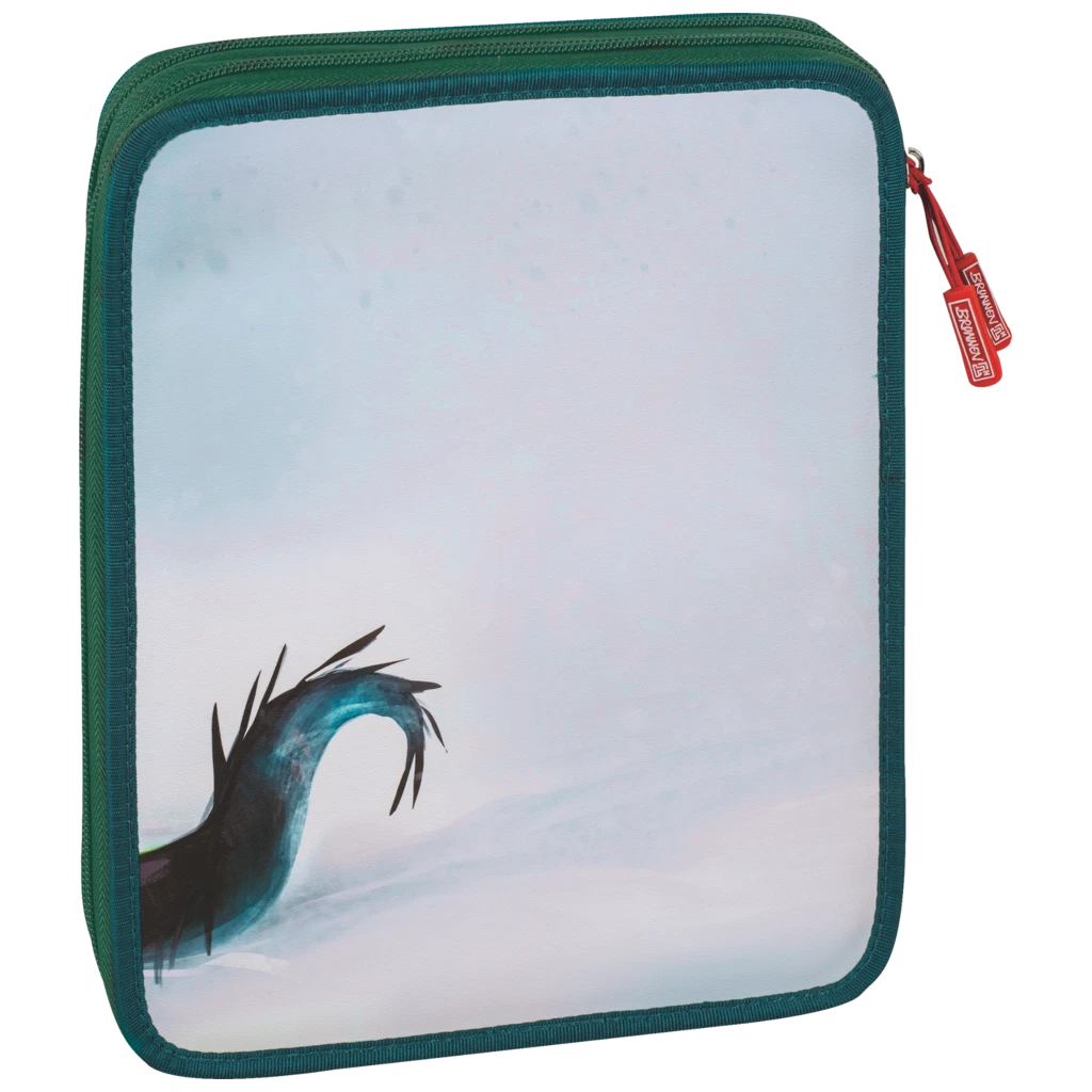 Federmäppchen XXL Drago | 2 Reißverschlüsse, blau