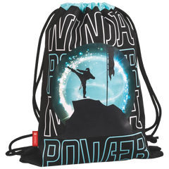 Sportbeutel Ninja Power | türkis/schwarz
