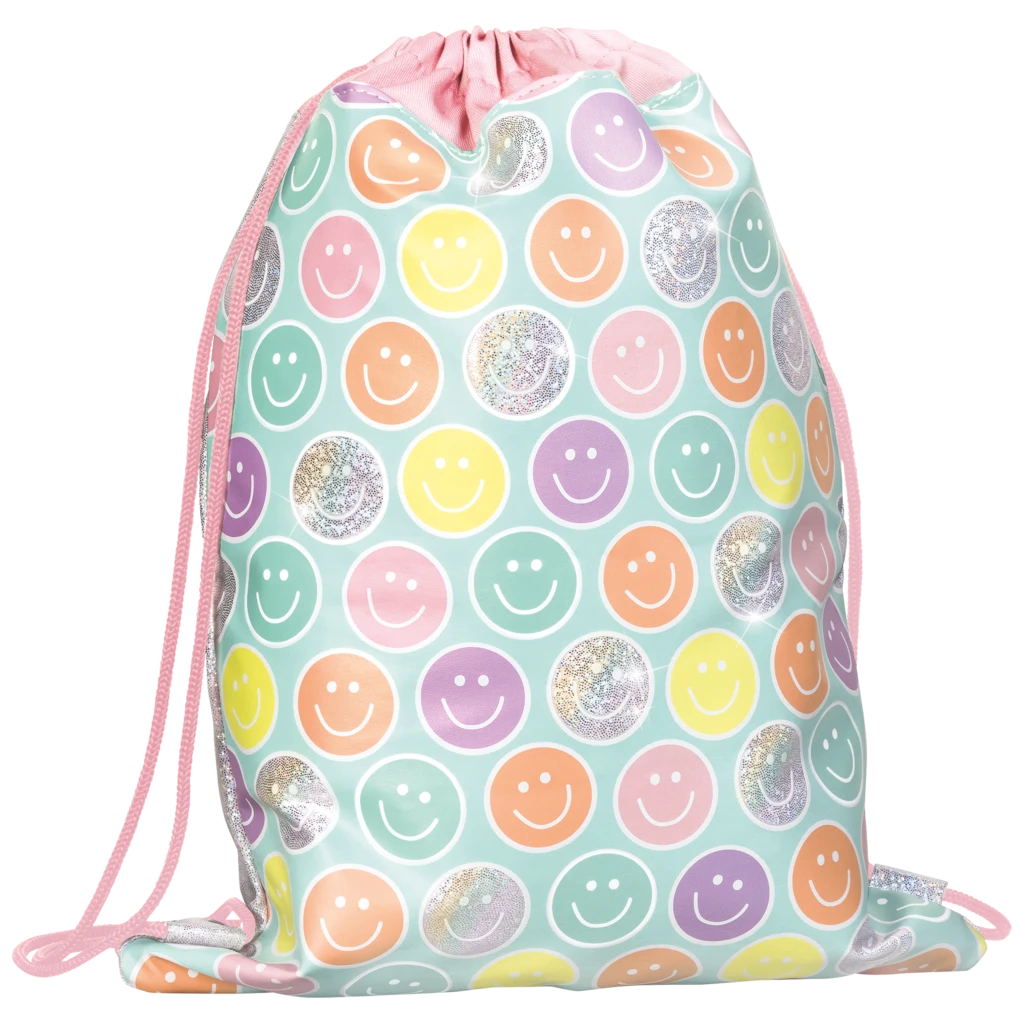 Sportbeutel Happy Hippie | rosa/mehrfarbig, pastell