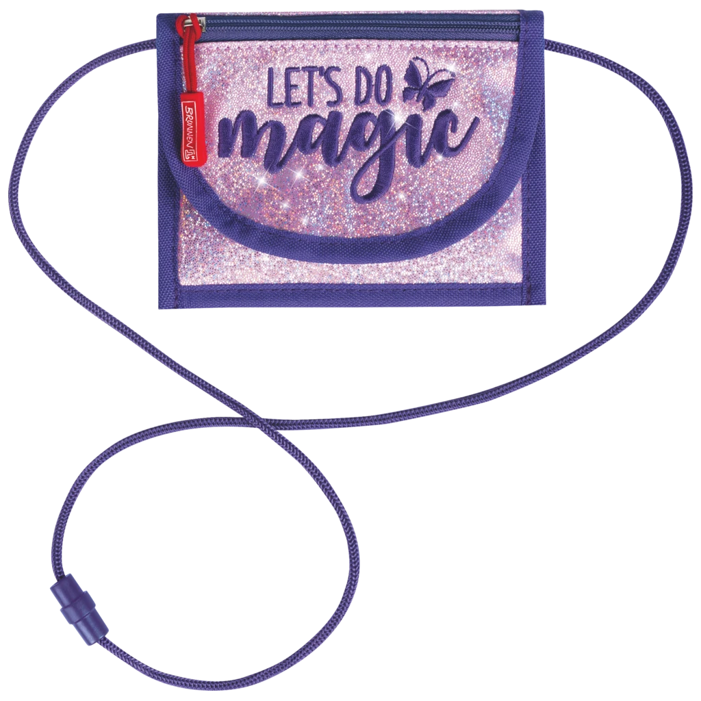 Brustbeutel Magic Butterfly | rosarot/lila