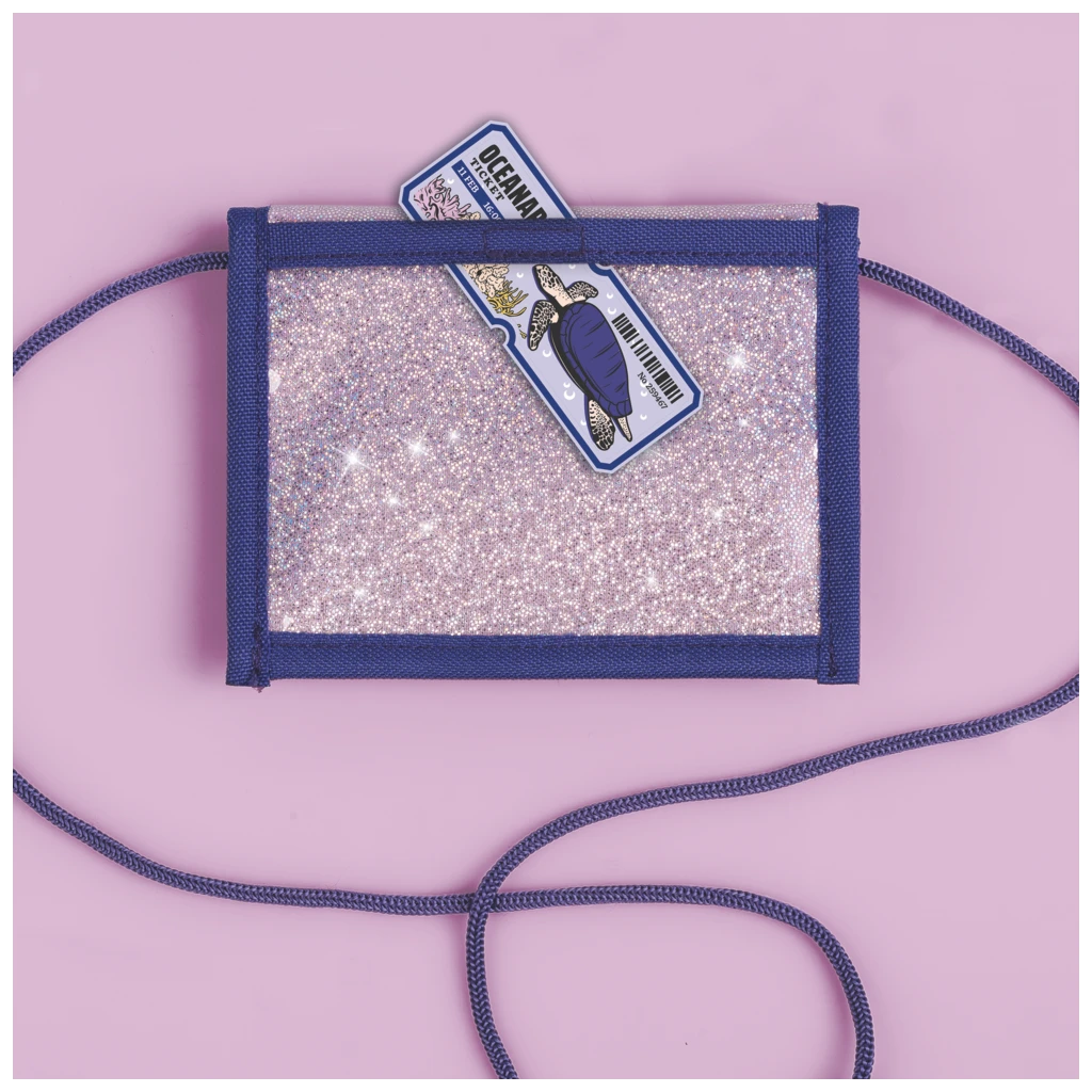 Brustbeutel Magic Butterfly | rosarot/lila