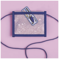 Brustbeutel Magic Butterfly | rosarot/lila