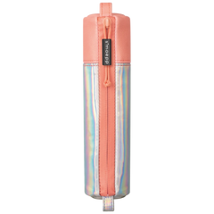 Schlampermäppchen s'maepp S „Iridescent“ | koralle/silber irisierend