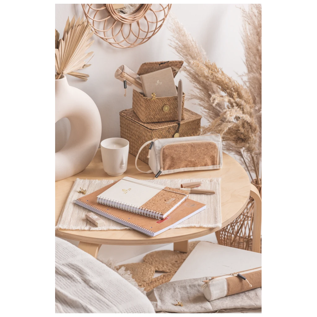 Schlampermäppchen s'maepp S „Cork“ | creme/braun