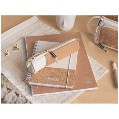 Schlampermäppchen s'maepp S „Cork“ | creme/braun