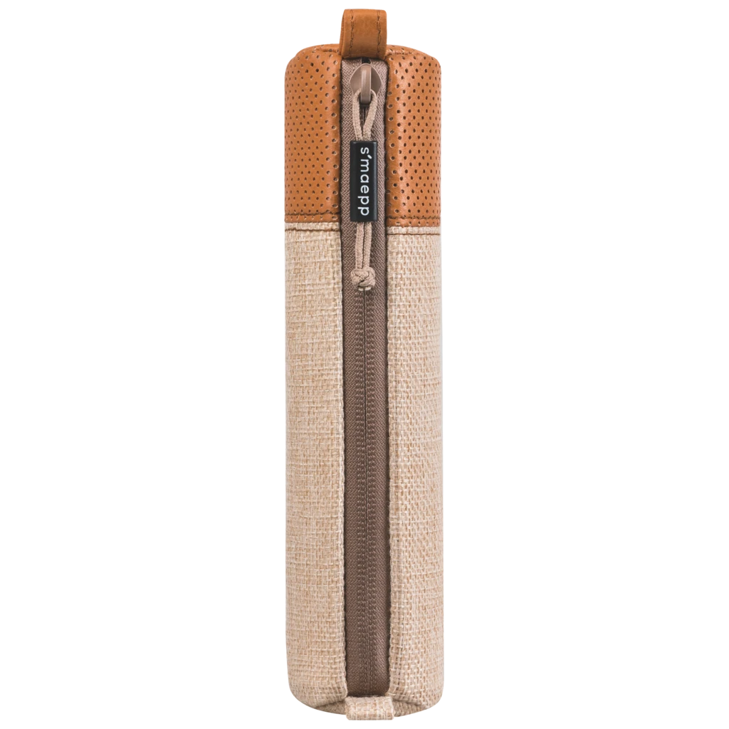 Schlampermäppchen s'maepp S „Perforated“ | beige/braun