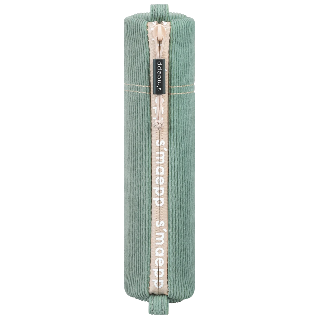 Schlampermäppchen s'maepp S „Eucalyptus“ | beige/eukalyptus