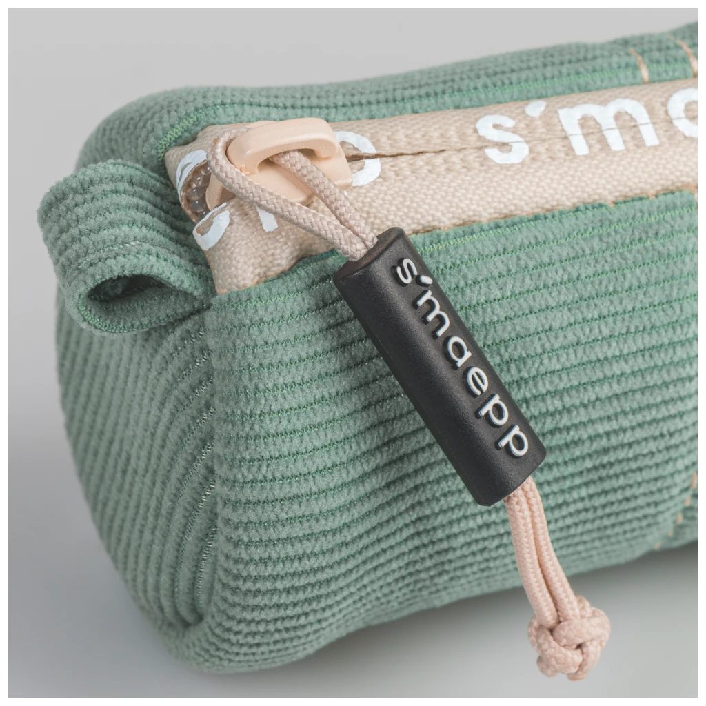 Schlampermäppchen s'maepp S „Eucalyptus“ | beige/eukalyptus