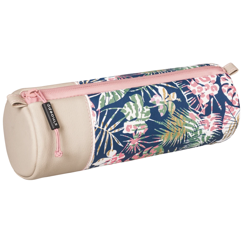 Schlampermäppchen s'maepp M „Jungle Vibes“ | beige/mehrfarbig