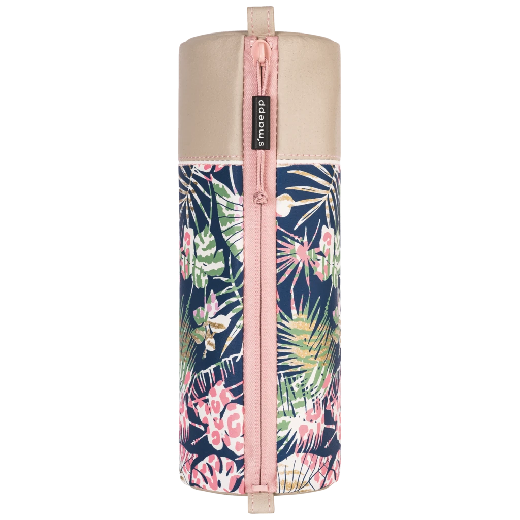 Schlampermäppchen s'maepp M „Jungle Vibes“ | beige/mehrfarbig