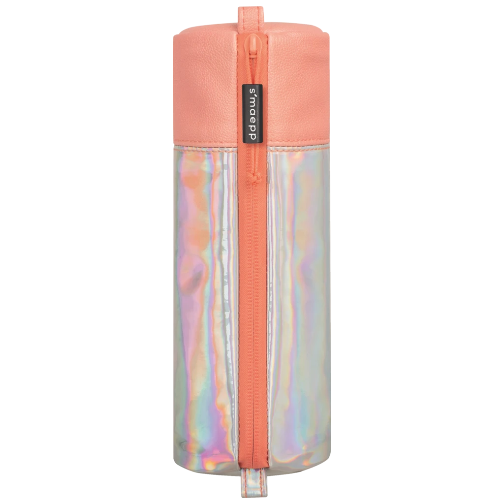 Schlampermäppchen s'maepp M „Iridescent“ | koralle/silber irisierend