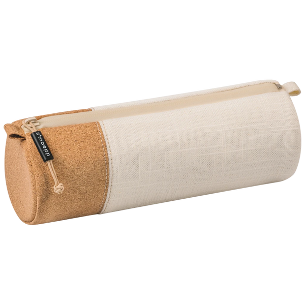 Schlampermäppchen s'maepp M „Linen“ | creme/braun
