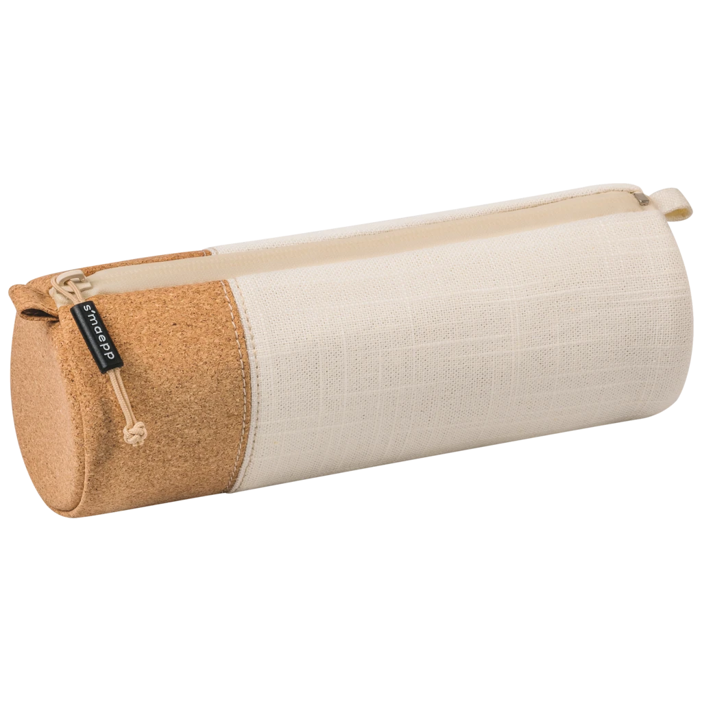 Schlampermäppchen s'maepp M „Linen“ | creme/braun