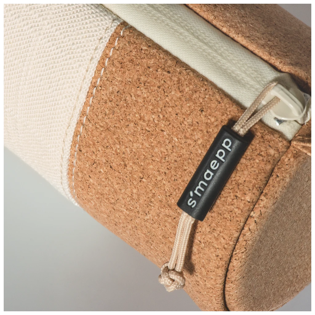 Schlampermäppchen s'maepp M „Linen“ | creme/braun