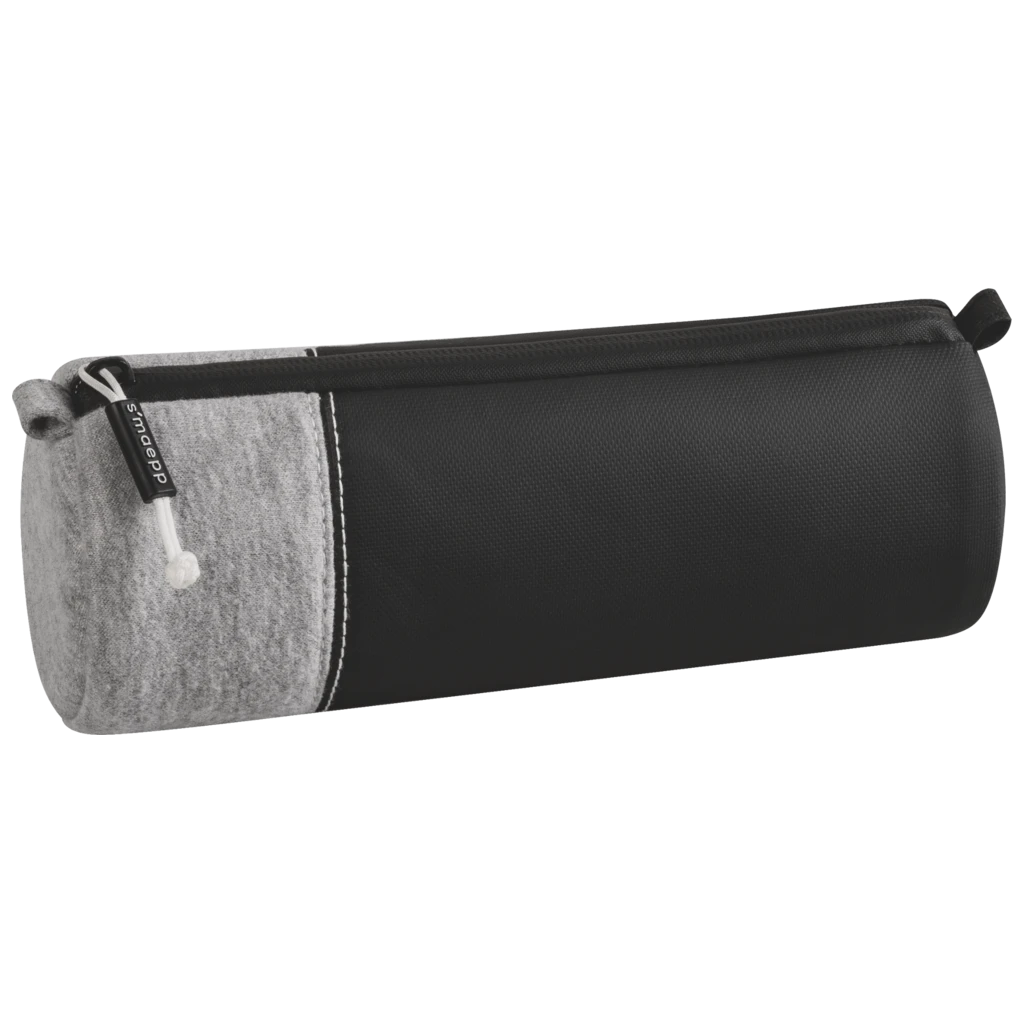 Schlampermäppchen s'maepp M „Grey“ | hellgrau/schwarz