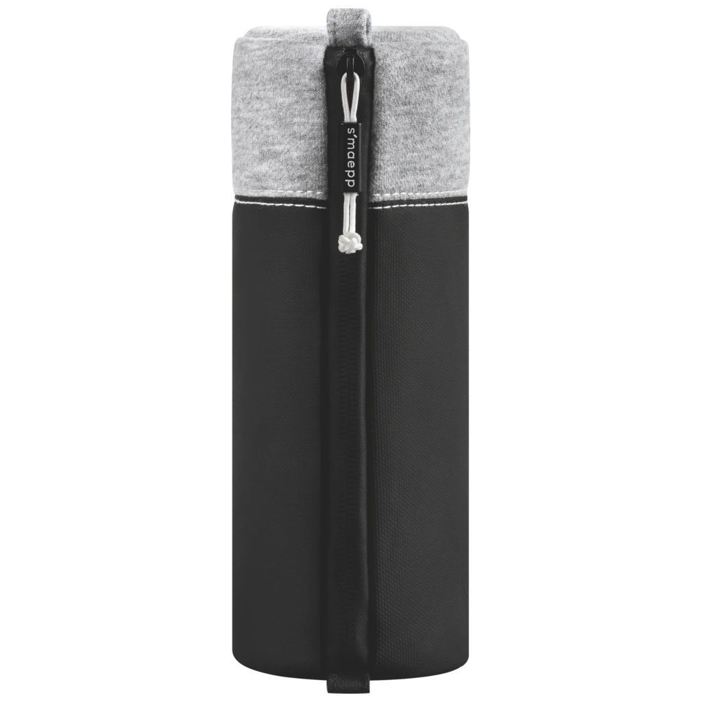 Schlampermäppchen s'maepp M „Grey“ | hellgrau/schwarz