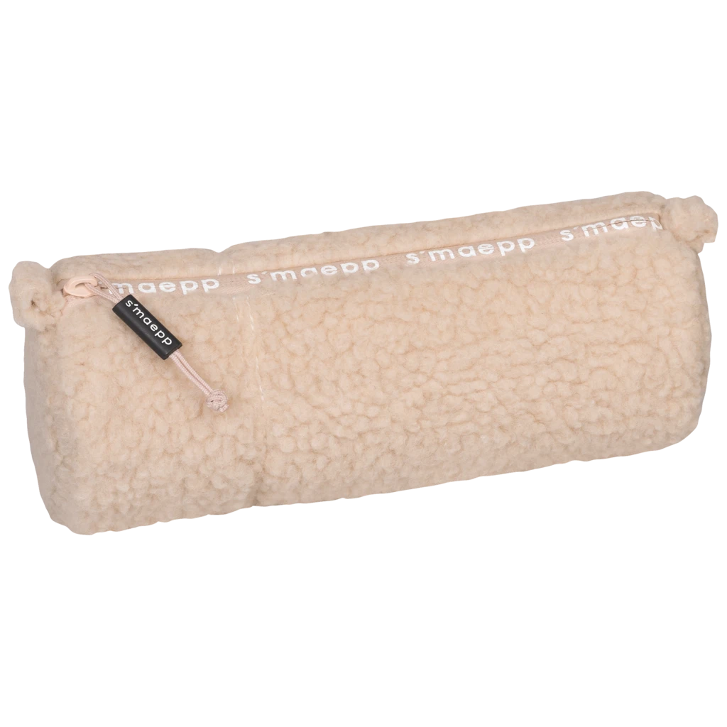 Schlampermäppchen s'maepp M „Plüsch“ | beige