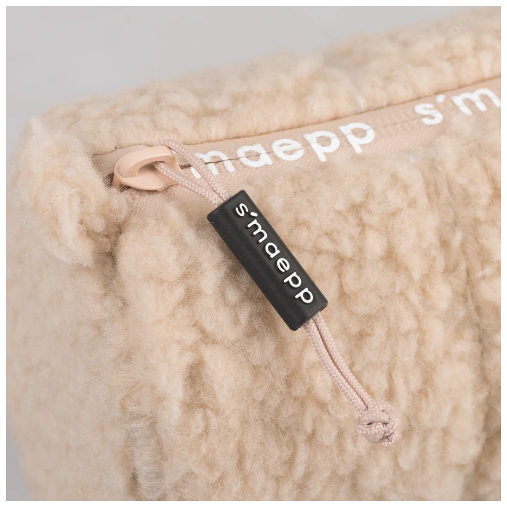 Schlampermäppchen s'maepp M „Plüsch“ | beige