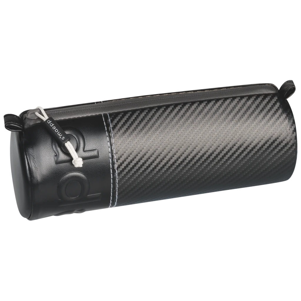 Schlampermäppchen s'maepp M „Carbon“ | schwarz/silber