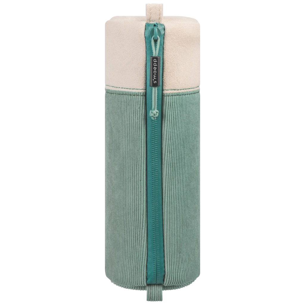 Schlampermäppchen s'maepp M „Eucalyptus“ | weiß/eukalyptus