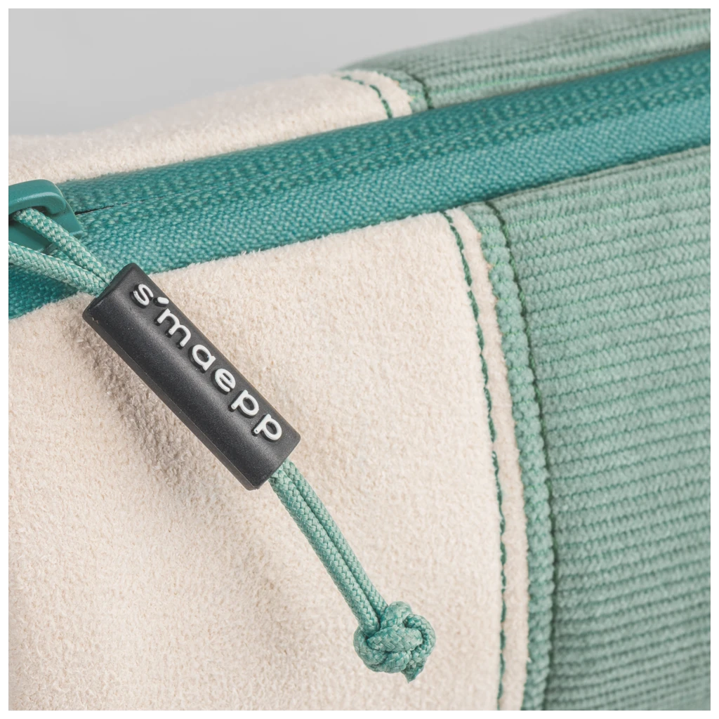 Schlampermäppchen s'maepp M „Eucalyptus“ | weiß/eukalyptus