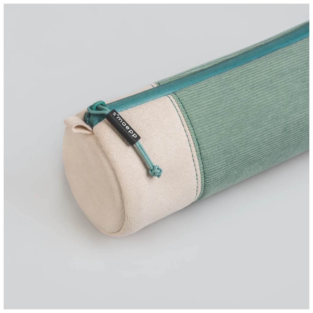 Schlampermäppchen s'maepp M „Eucalyptus“ | weiß/eukalyptus