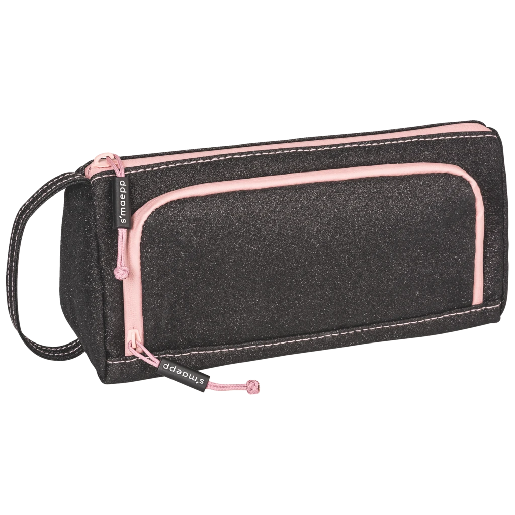 Schlampermäppchen s'maepp L „Midnight Sky“ | rosa/schwarz