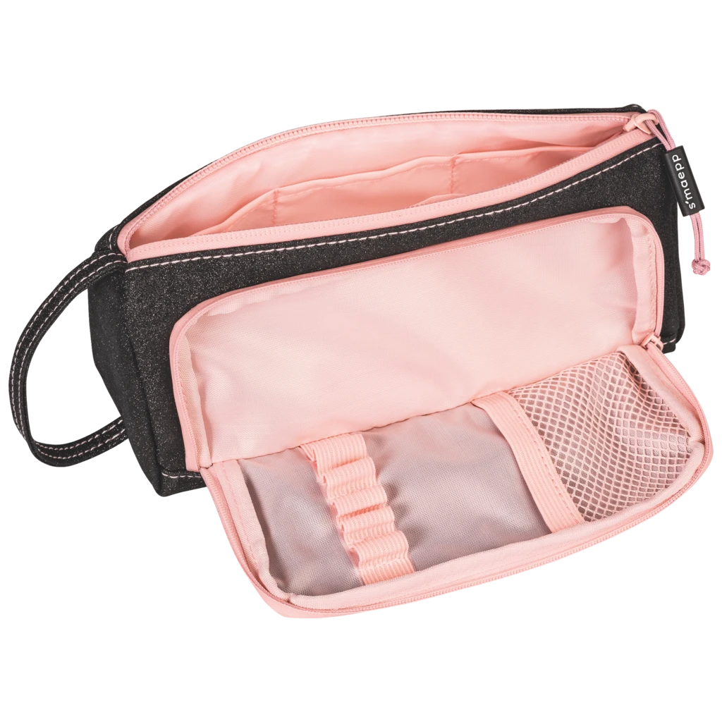 Schlampermäppchen s'maepp L „Midnight Sky“ | rosa/schwarz