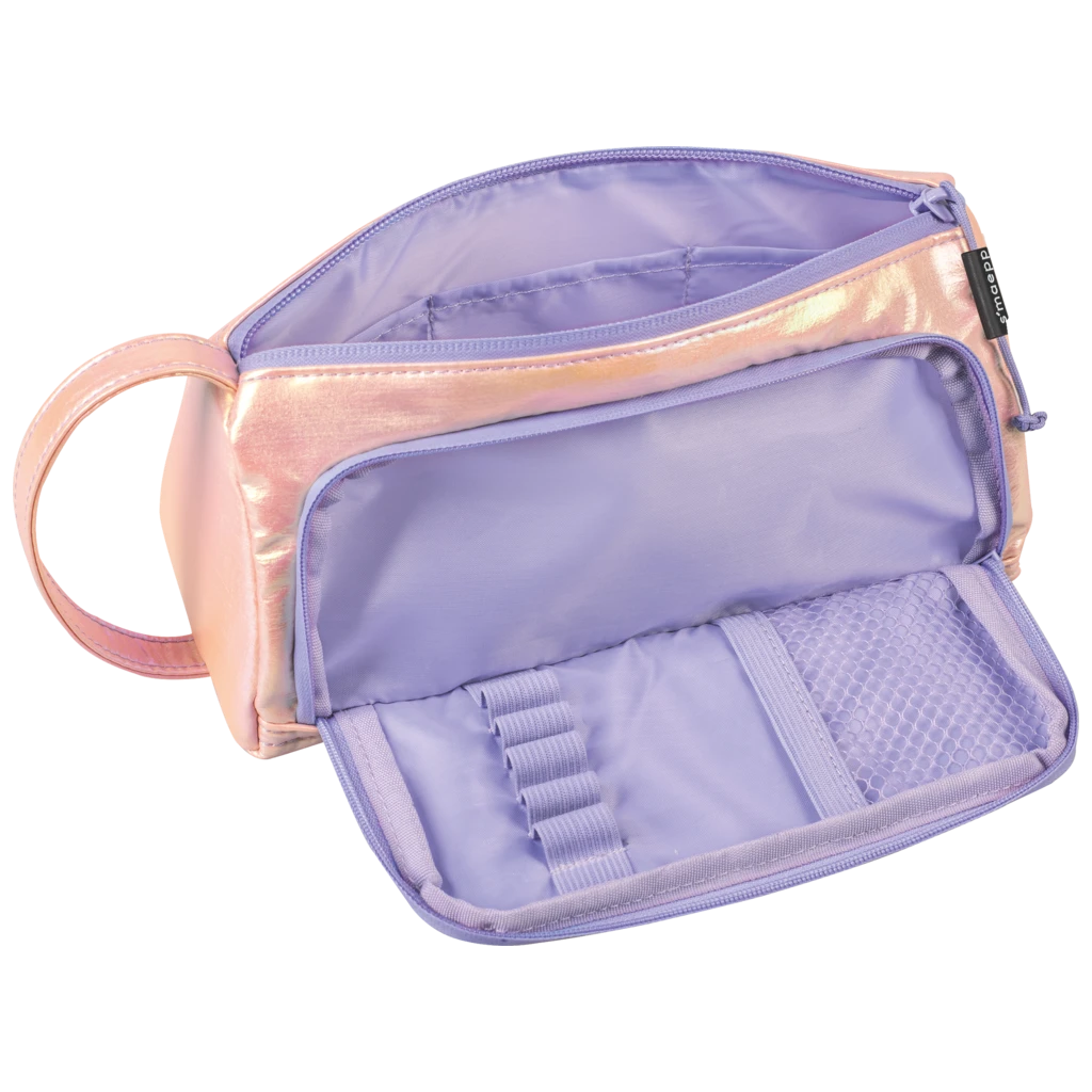 Schlampermäppchen s'maepp L „Rainbow“ | rosa/lila