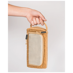 Schlampermäppchen s'maepp L „Cork“ | creme/braun