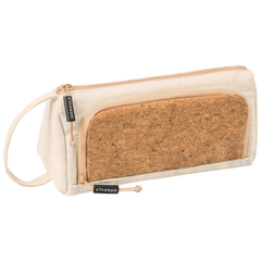 Schlampermäppchen s'maepp L „Linen“ | creme/braun