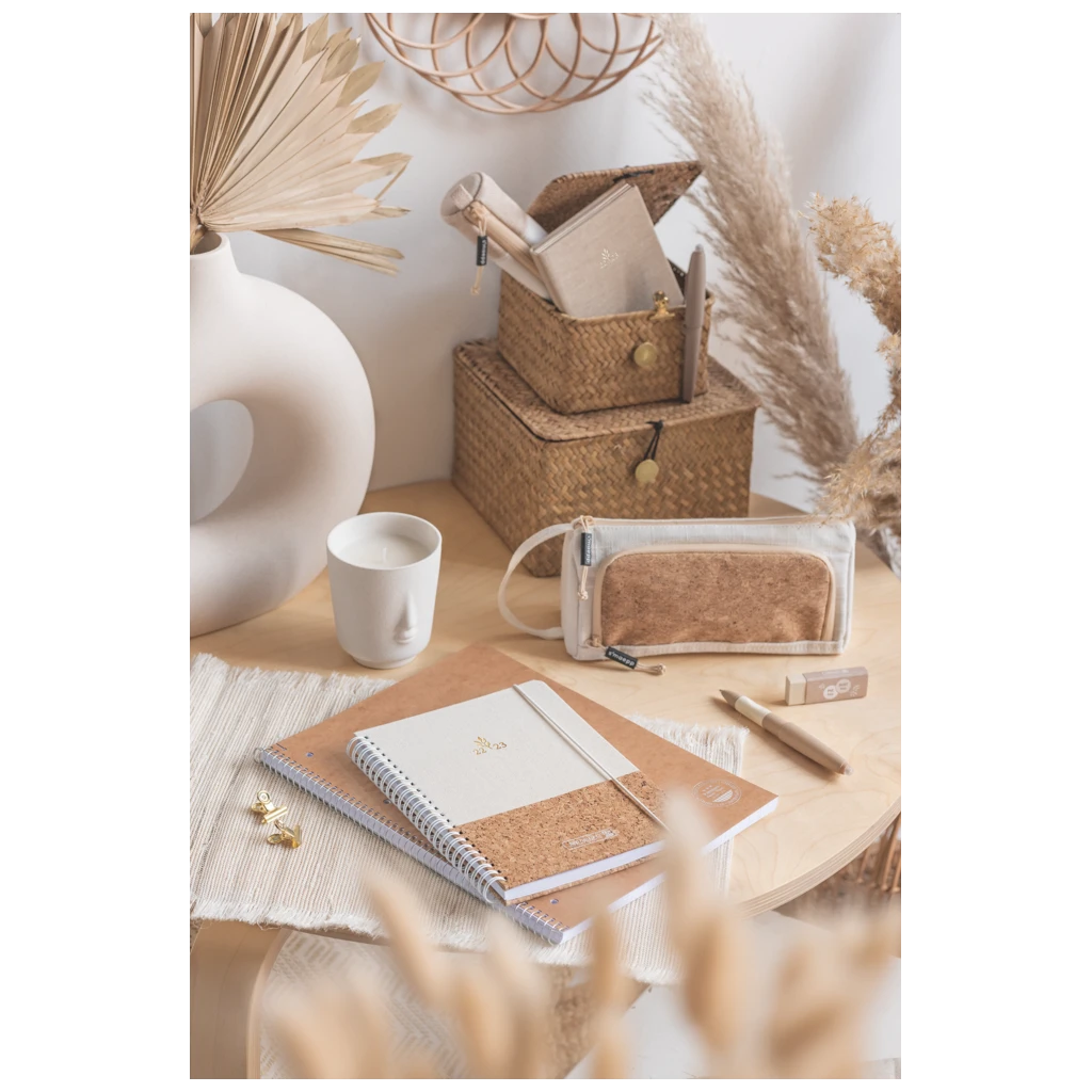 Schlampermäppchen s'maepp L „Linen“ | creme/braun